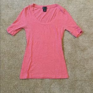 Wet Seal Pink 3/4 Length Sleeve Shirt